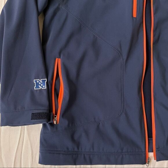 NFL Mens Full Zip Jacket Lined Jersey Bears Team Sport Apparel Windbreaker 2XL - Picture 2 of 5